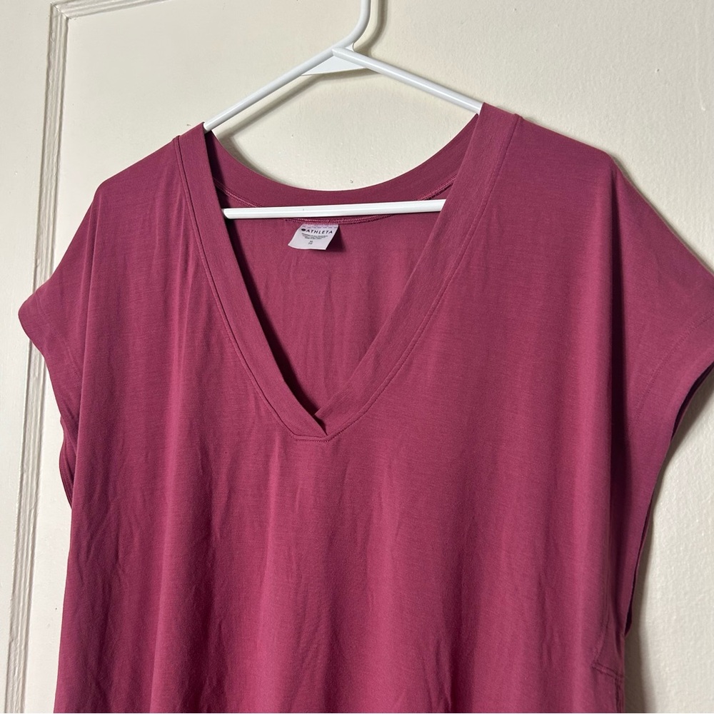 Athleta Explore Split Back Tee Tshirt Boxy Women'… - image 4